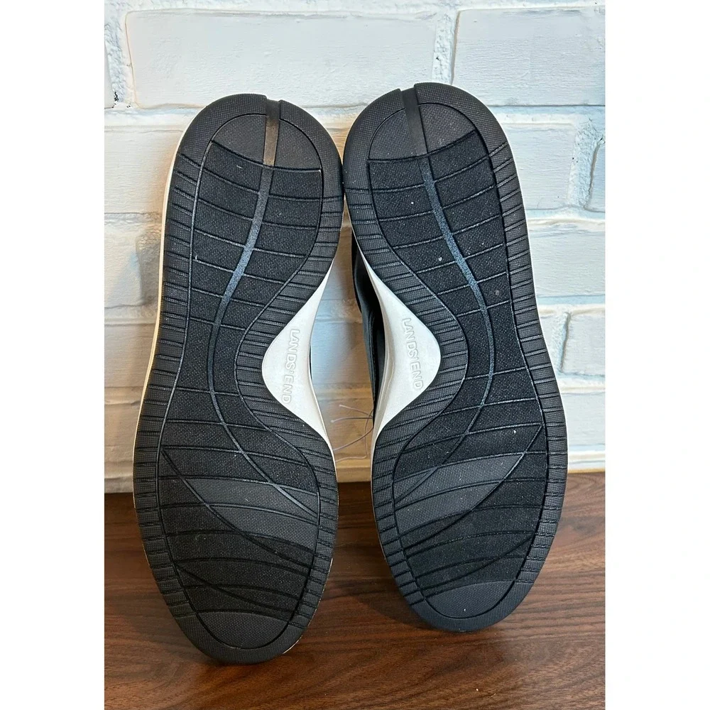 NWT Lands End Mens Sport Oxford Black‎ Lace Up Shoes 1908426 Size 13 NEW